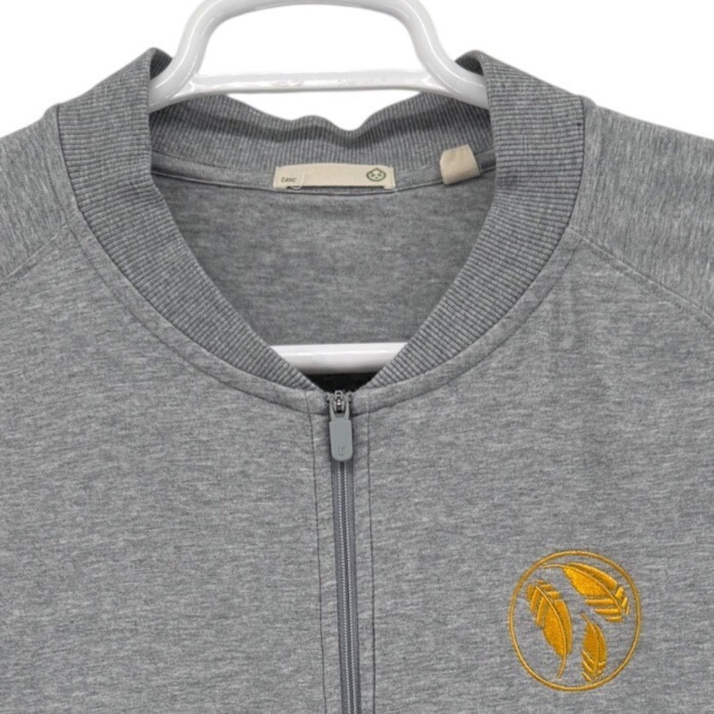tasc Performance Bamboo Organic Cotton Full Zip Bomber Jacket L Presidents cup